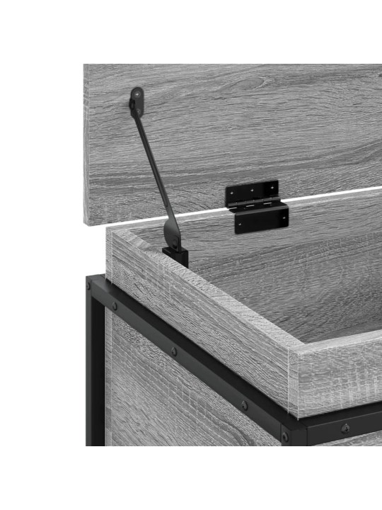 Úložný box s víkem šedý sonoma 80x40x51,5 cm kompozitní dřevo