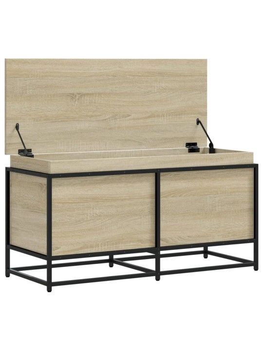 Úložný box s víkem dub sonoma 100x40x51,5 cm kompozitní dřevo