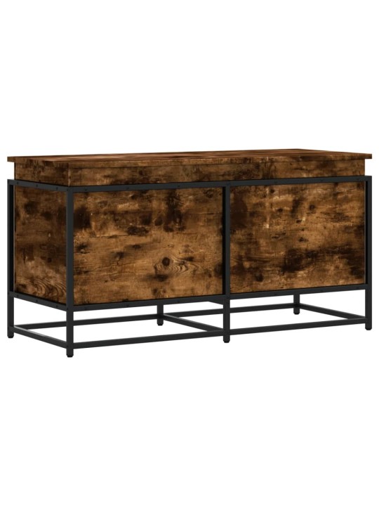 Úložný box s víkem kouřový dub 100x40x51,5 cm kompozitní dřevo
