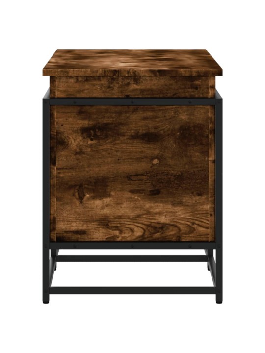 Úložný box s víkem kouřový dub 100x40x51,5 cm kompozitní dřevo