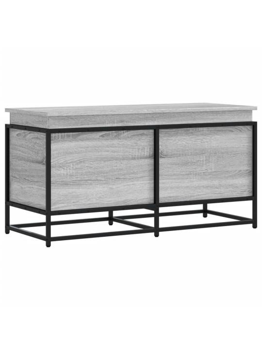 Úložný box s víkem šedý sonoma 100x40x51,5 cm kompozitní dřevo