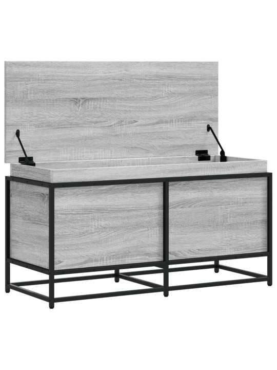 Úložný box s víkem šedý sonoma 100x40x51,5 cm kompozitní dřevo