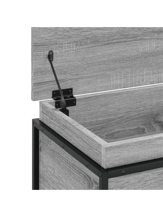 Úložný box s víkem šedý sonoma 100x40x51,5 cm kompozitní dřevo