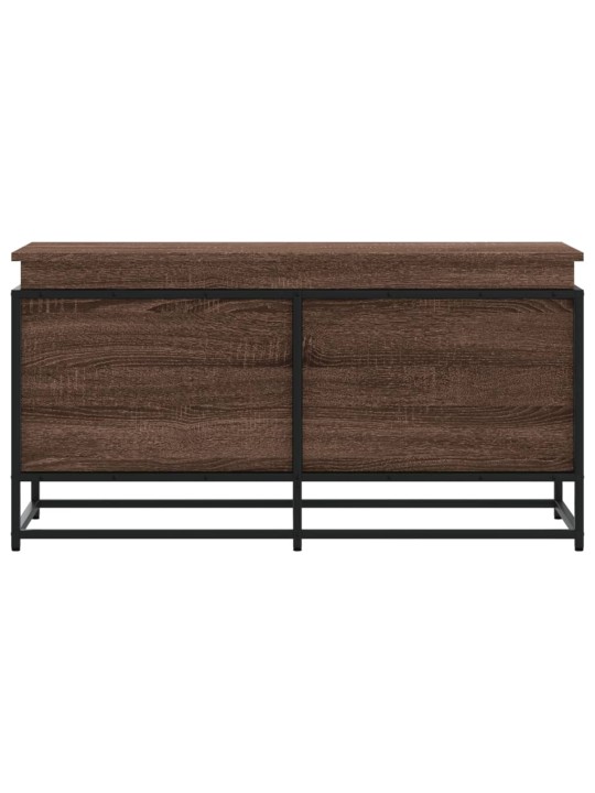 Úložný box s víkem hnědý dub 100x40x51,5 cm kompozitní dřevo