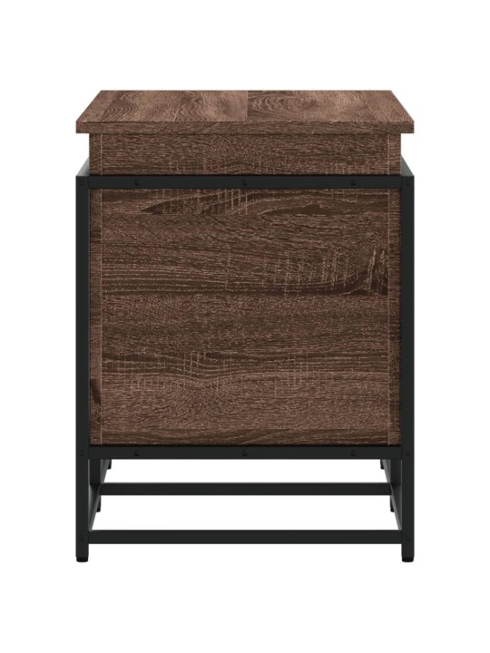 Úložný box s víkem hnědý dub 100x40x51,5 cm kompozitní dřevo