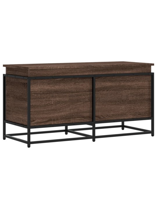Úložný box s víkem hnědý dub 100x40x51,5 cm kompozitní dřevo