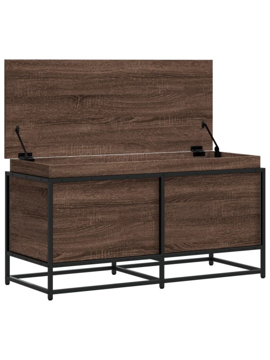 Úložný box s víkem hnědý dub 100x40x51,5 cm kompozitní dřevo