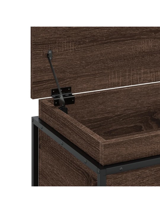Úložný box s víkem hnědý dub 100x40x51,5 cm kompozitní dřevo