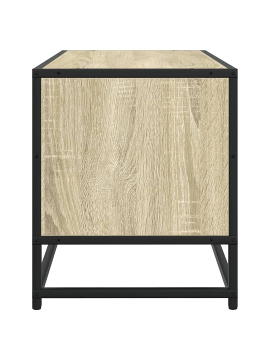 TV skříňka dub sonoma 80 x 34,5 x 40 cm kompozitní dřevo a kov