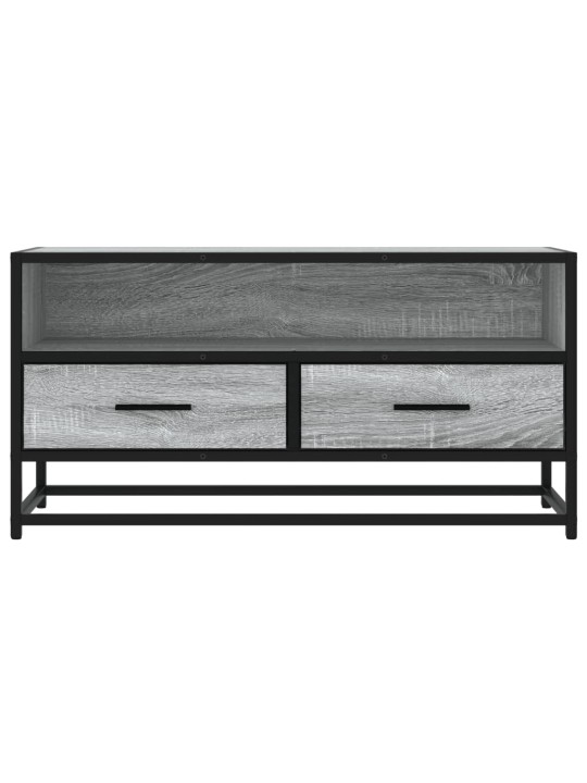TV skříňka šedá sonoma 80 x 34,5 x 40 cm kompozitní dřevo a kov
