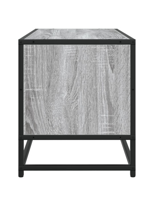 TV skříňka šedá sonoma 80 x 34,5 x 40 cm kompozitní dřevo a kov