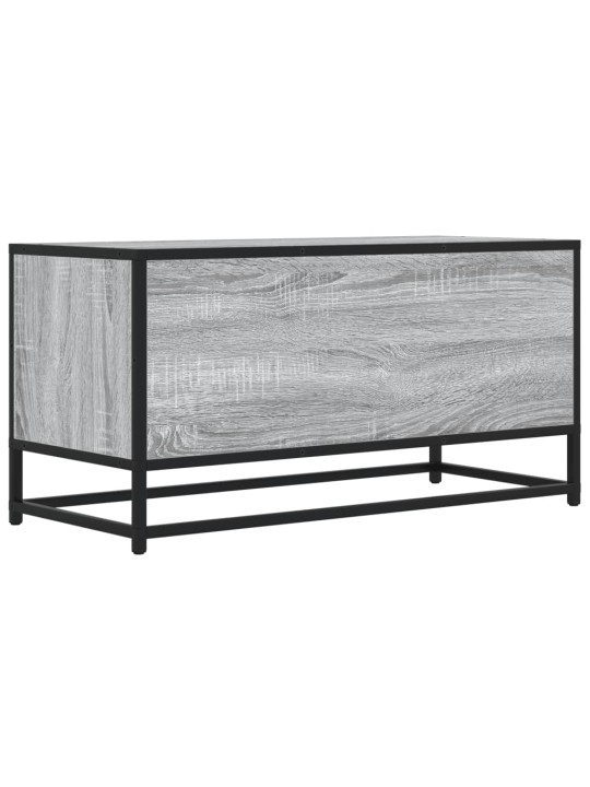 TV skříňka šedá sonoma 80 x 34,5 x 40 cm kompozitní dřevo a kov