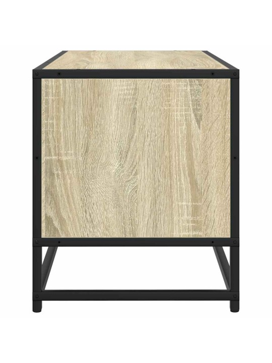 Tv skříňka dub sonoma 100 x 34,5 x 40 cm kompozitní dřevo a kov