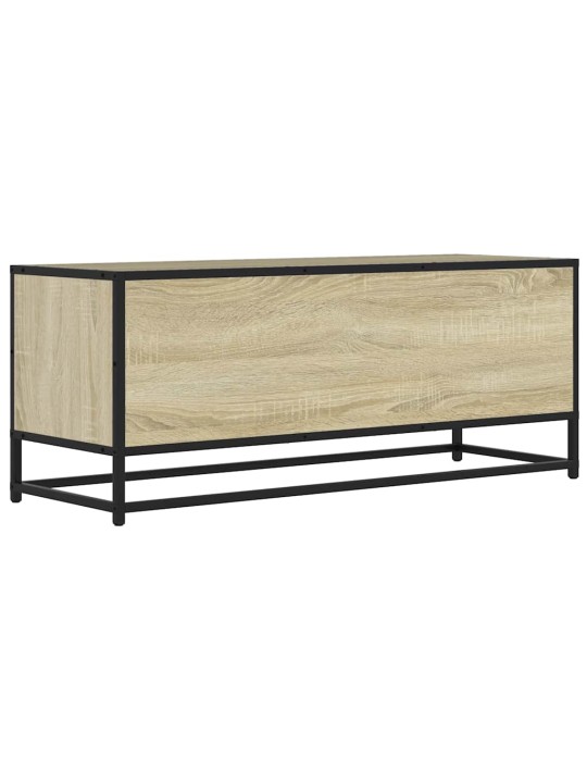 Tv skříňka dub sonoma 100 x 34,5 x 40 cm kompozitní dřevo a kov