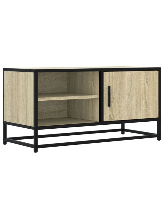 Tv skříňka dub sonoma 80 x 34,5 x 40 cm kompozitní dřevo a kov