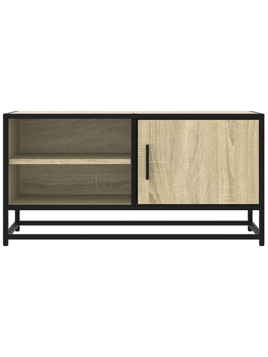 Tv skříňka dub sonoma 80 x 34,5 x 40 cm kompozitní dřevo a kov