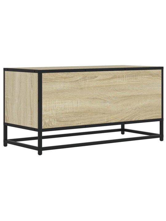 Tv skříňka dub sonoma 80 x 34,5 x 40 cm kompozitní dřevo a kov
