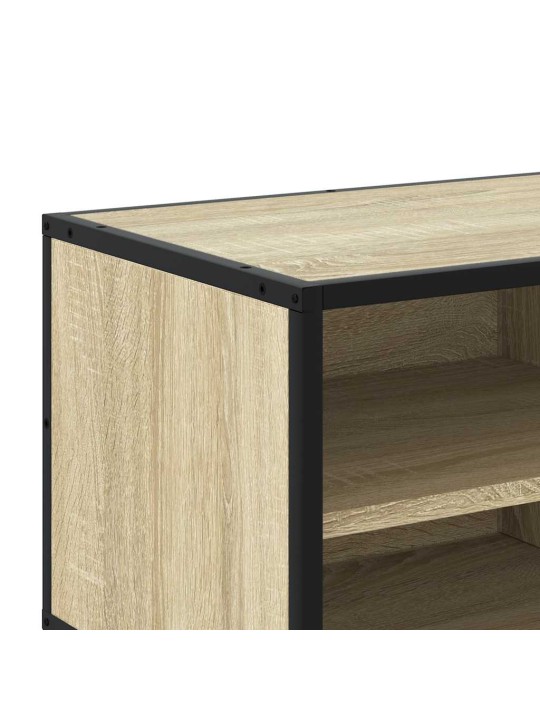Tv skříňka dub sonoma 80 x 34,5 x 40 cm kompozitní dřevo a kov