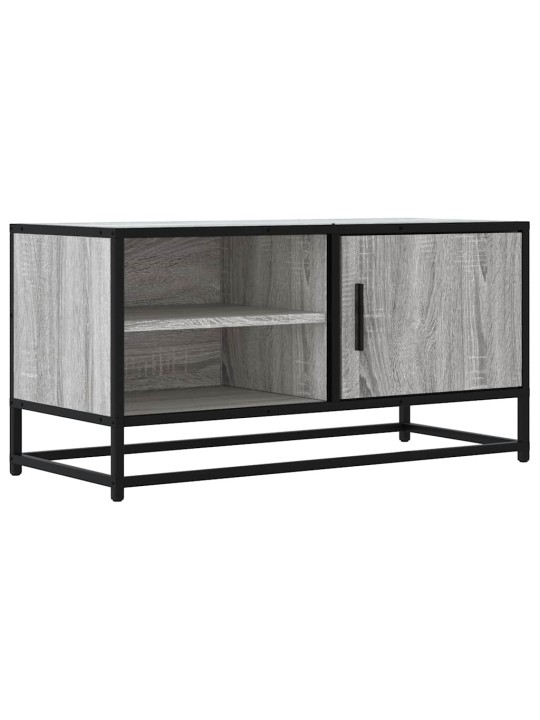Tv skříňka šedá sonoma 80 x 34,5 x 40 cm kompozitní dřevo a kov