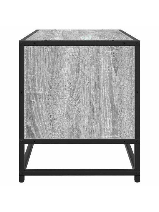 Tv skříňka šedá sonoma 80 x 34,5 x 40 cm kompozitní dřevo a kov