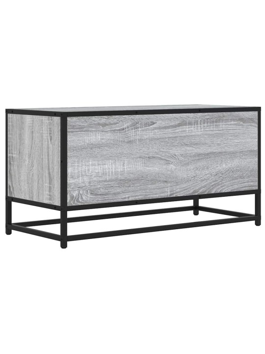 Tv skříňka šedá sonoma 80 x 34,5 x 40 cm kompozitní dřevo a kov