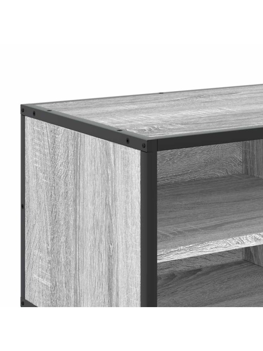Tv skříňka šedá sonoma 80 x 34,5 x 40 cm kompozitní dřevo a kov