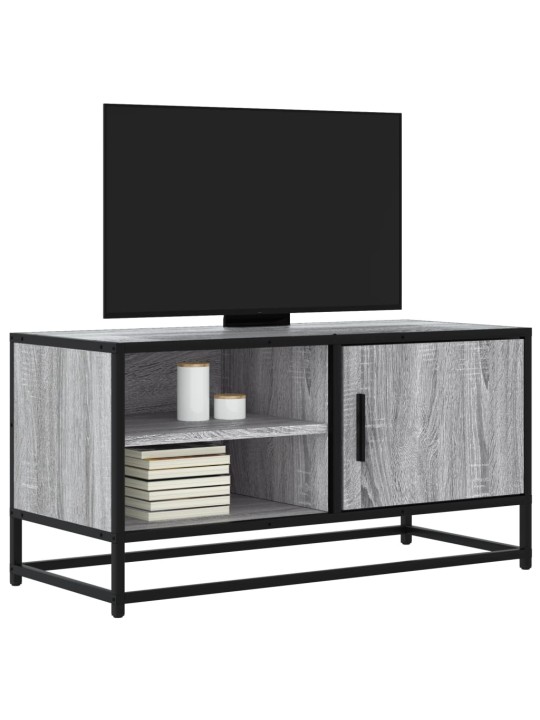 Tv skříňka šedá sonoma 80 x 34,5 x 40 cm kompozitní dřevo a kov