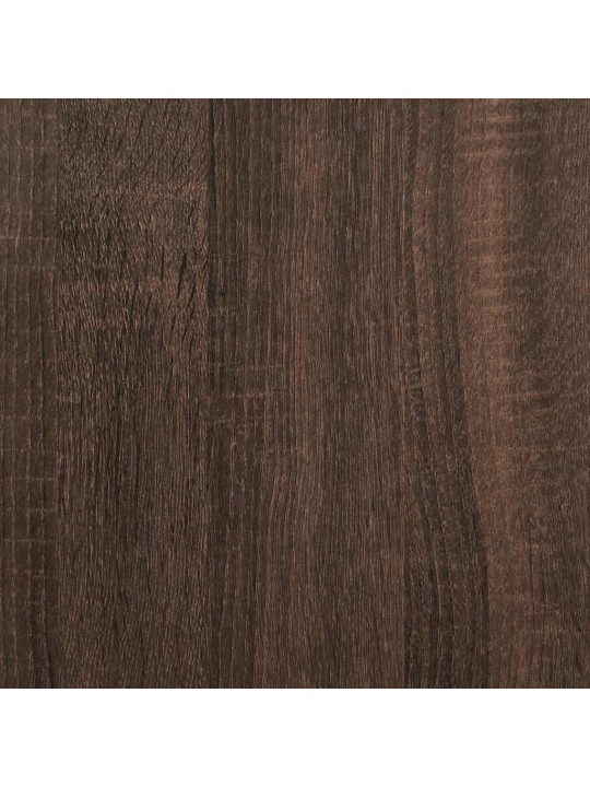 Tv skříňka hnědý dub 80 x 34,5 x 40 cm kompozitní dřevo a kov