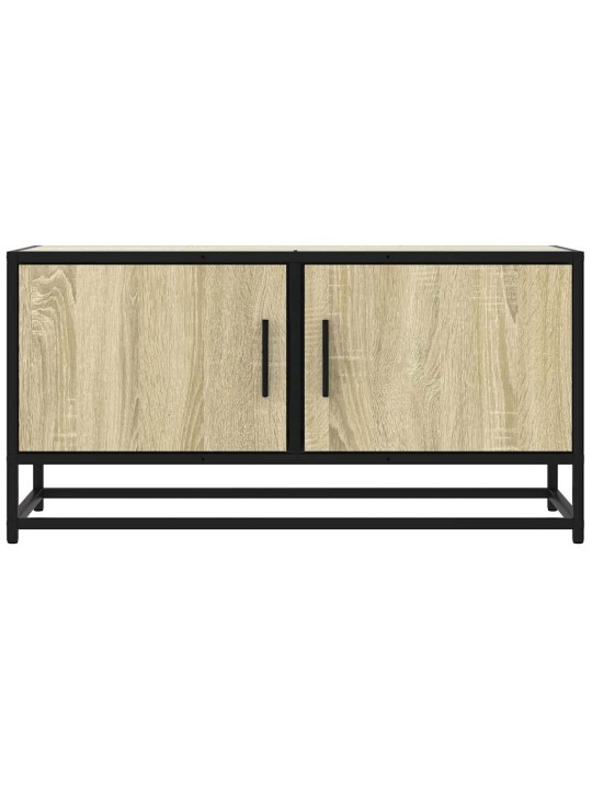 TV skříňka dub sonoma 80 x 34,5 x 40 cm kompozitní dřevo a kov