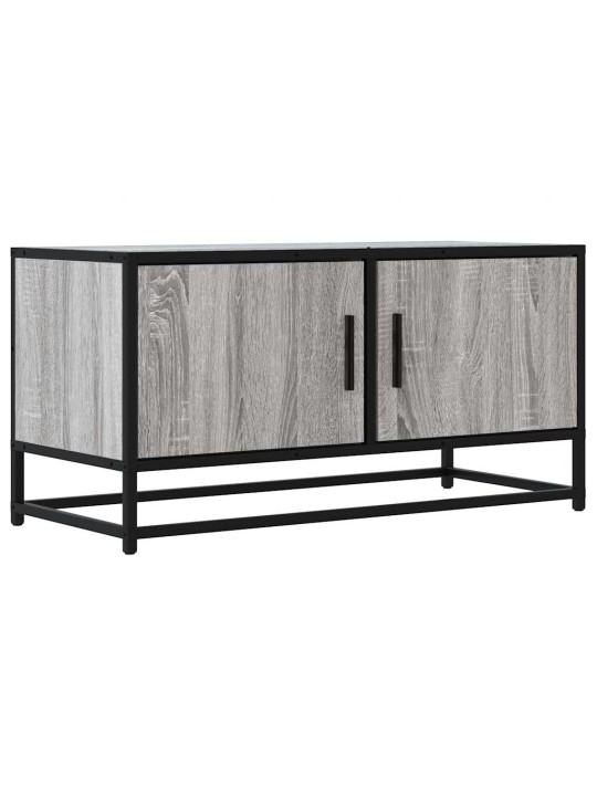 TV skříňka šedá sonoma 80 x 34,5 x 40 cm kompozitní dřevo a kov