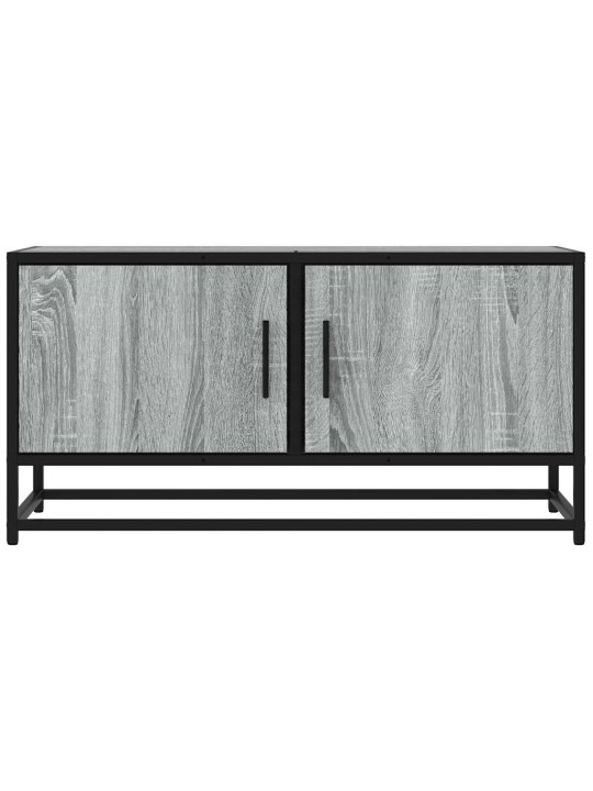 TV skříňka šedá sonoma 80 x 34,5 x 40 cm kompozitní dřevo a kov
