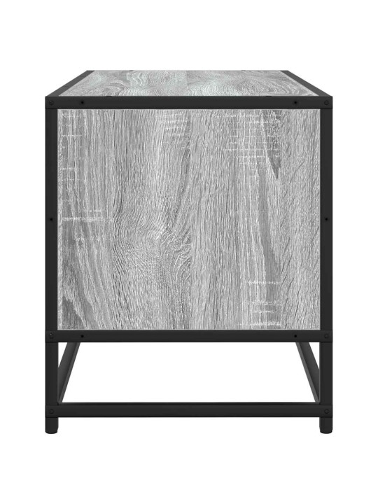 TV skříňka šedá sonoma 80 x 34,5 x 40 cm kompozitní dřevo a kov