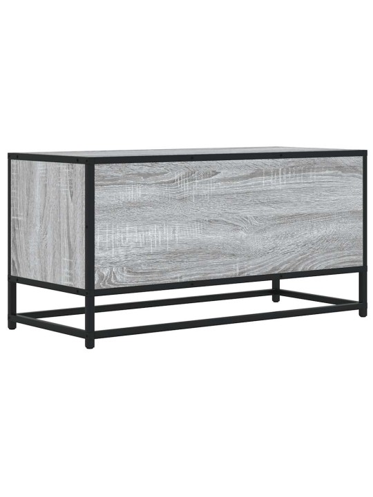 TV skříňka šedá sonoma 80 x 34,5 x 40 cm kompozitní dřevo a kov