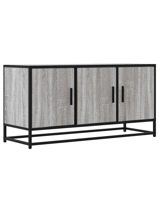 TV skříňka šedá sonoma 100 x 35 x 50 cm kompozitní dřevo a kov