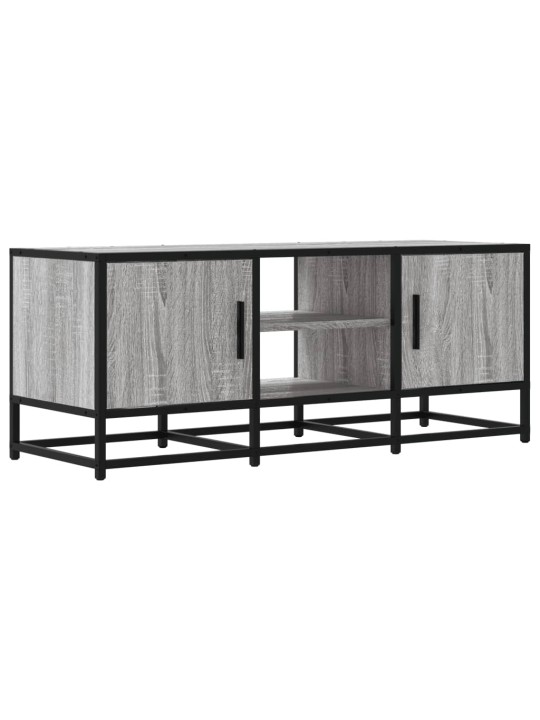 TV skříňka šedá sonoma 100 x 35 x 41 cm kompozitní dřevo a kov