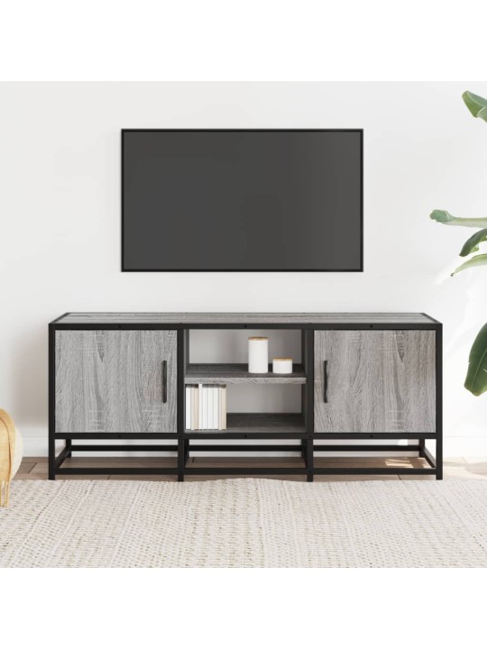 TV skříňka šedá sonoma 100 x 35 x 41 cm kompozitní dřevo a kov