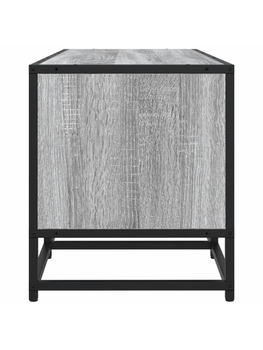 TV skříňka šedá sonoma 100 x 35 x 41 cm kompozitní dřevo a kov