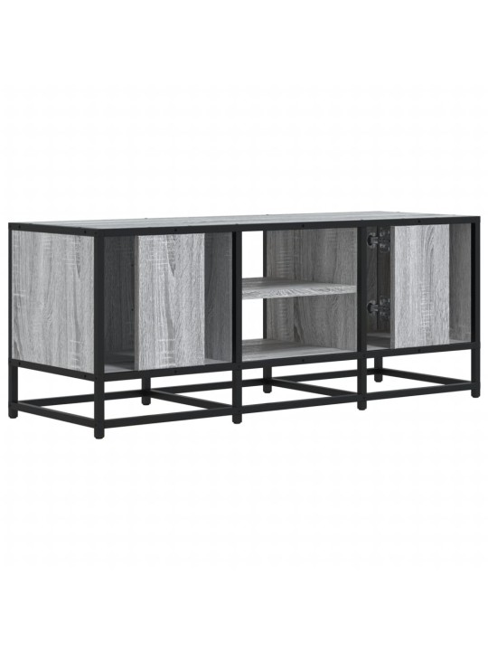 TV skříňka šedá sonoma 100 x 35 x 41 cm kompozitní dřevo a kov