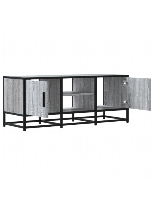 TV skříňka šedá sonoma 100 x 35 x 41 cm kompozitní dřevo a kov