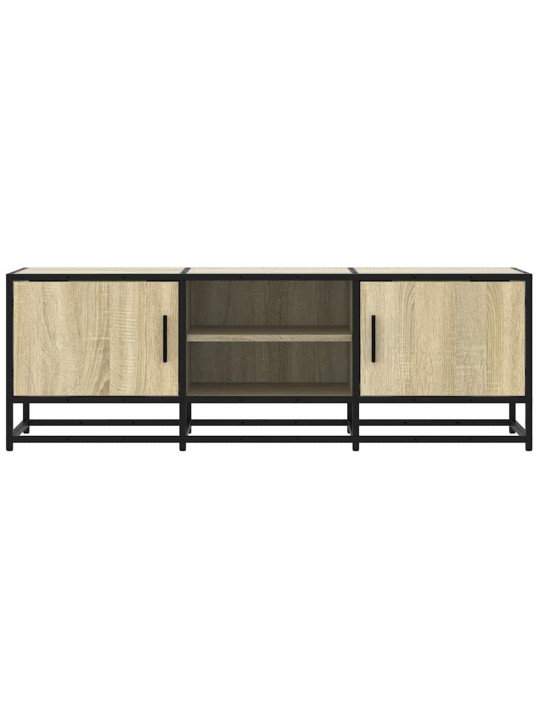 Tv skříňka dub sonoma 120 x 35 x 41 cm kompozitní dřevo a kov