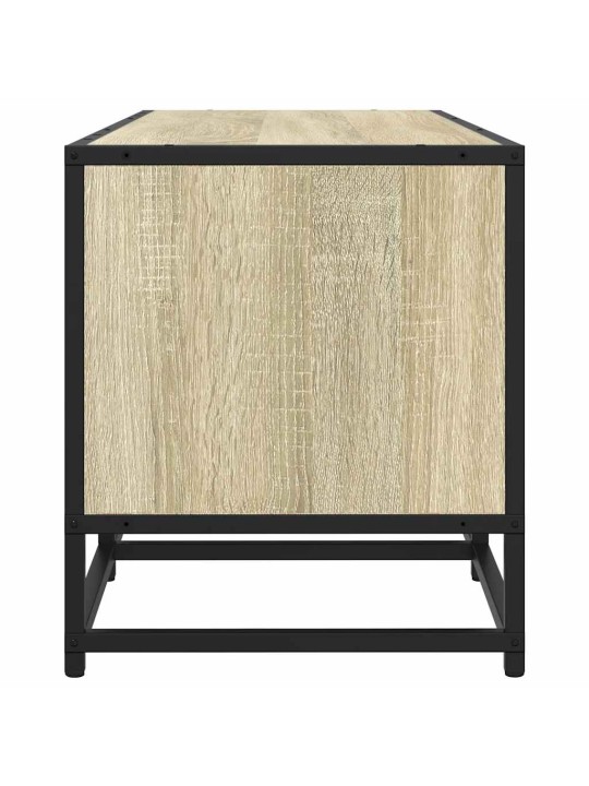 Tv skříňka dub sonoma 120 x 35 x 41 cm kompozitní dřevo a kov