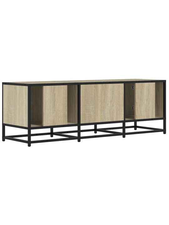 Tv skříňka dub sonoma 120 x 35 x 41 cm kompozitní dřevo a kov