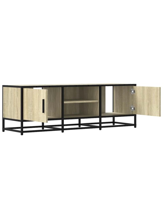 Tv skříňka dub sonoma 120 x 35 x 41 cm kompozitní dřevo a kov