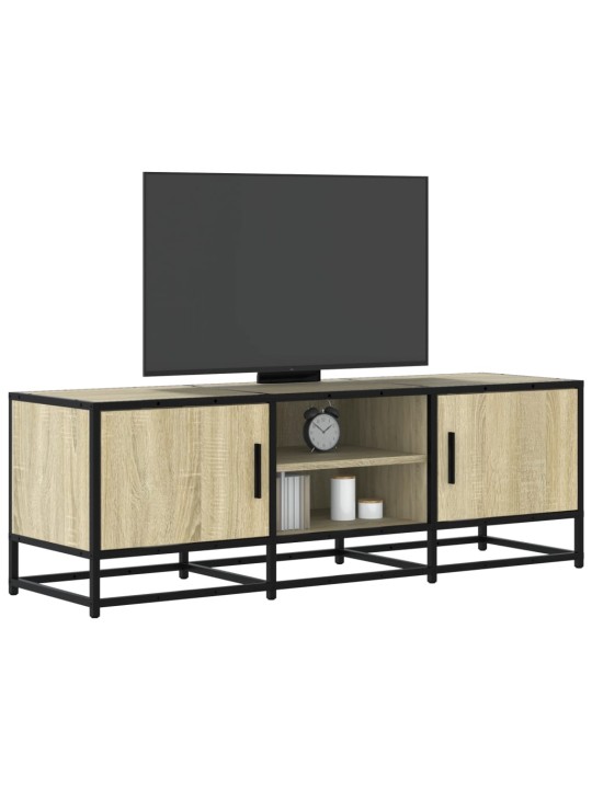 Tv skříňka dub sonoma 120 x 35 x 41 cm kompozitní dřevo a kov