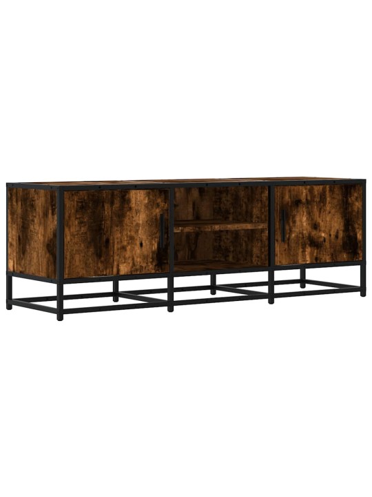 Tv skříňka kouřový dub 120 x 35 x 41 cm kompozitní dřevo a kov