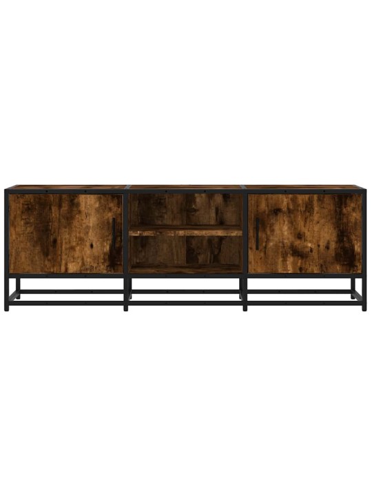 Tv skříňka kouřový dub 120 x 35 x 41 cm kompozitní dřevo a kov