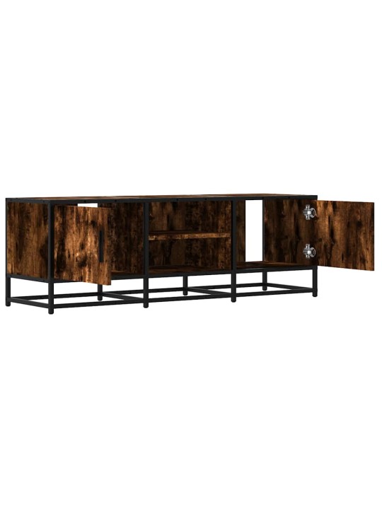 Tv skříňka kouřový dub 120 x 35 x 41 cm kompozitní dřevo a kov