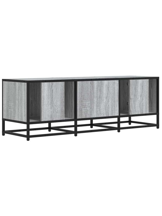 Tv skříňka šedá sonoma 120 x 35 x 41 cm kompozitní dřevo a kov