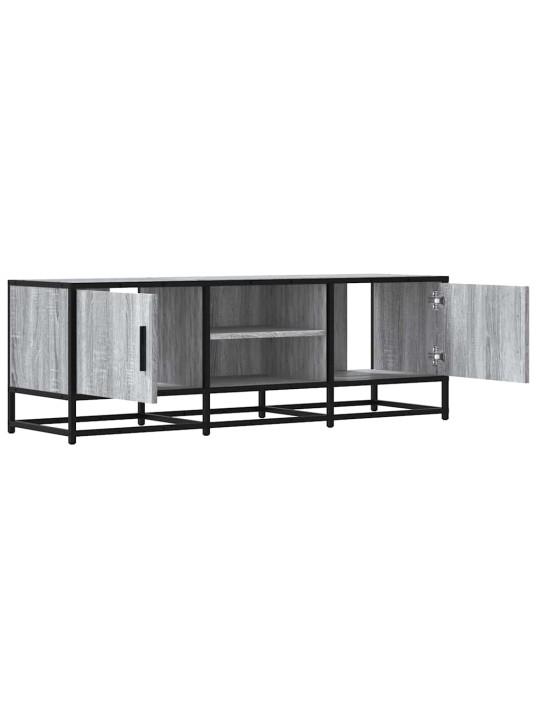 Tv skříňka šedá sonoma 120 x 35 x 41 cm kompozitní dřevo a kov