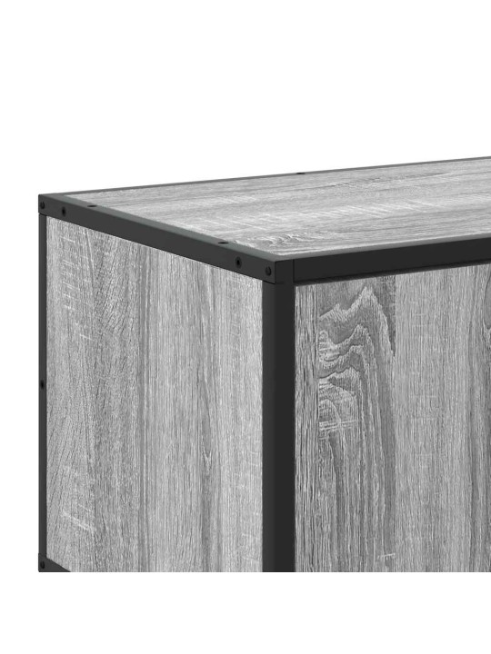 Tv skříňka šedá sonoma 120 x 35 x 41 cm kompozitní dřevo a kov